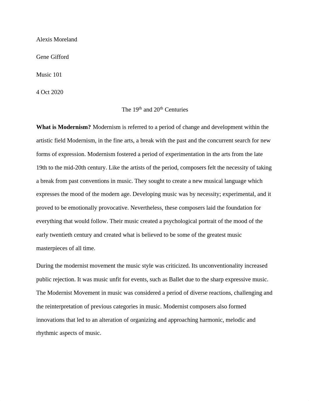 The 19th and 20th Centuries Essay.pdf_dudewbhousd_page1