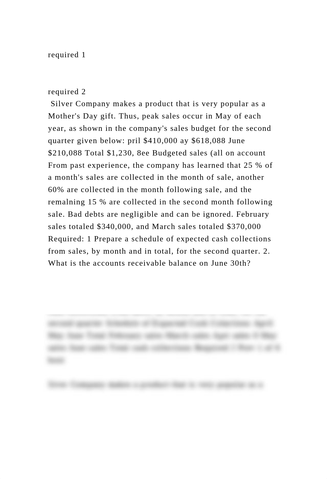 required 1required 2 Silver Company makes a product that is .docx_dudhkixjwor_page2