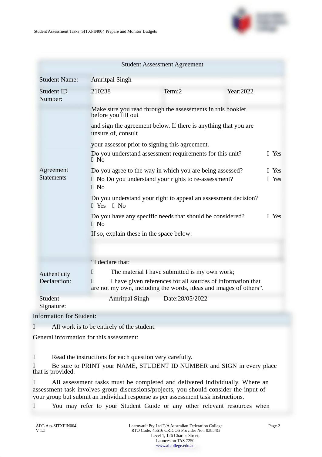 SITXFIN004 Student Assessment Tasks_V1.31.docx_dudqgdm7b2h_page2