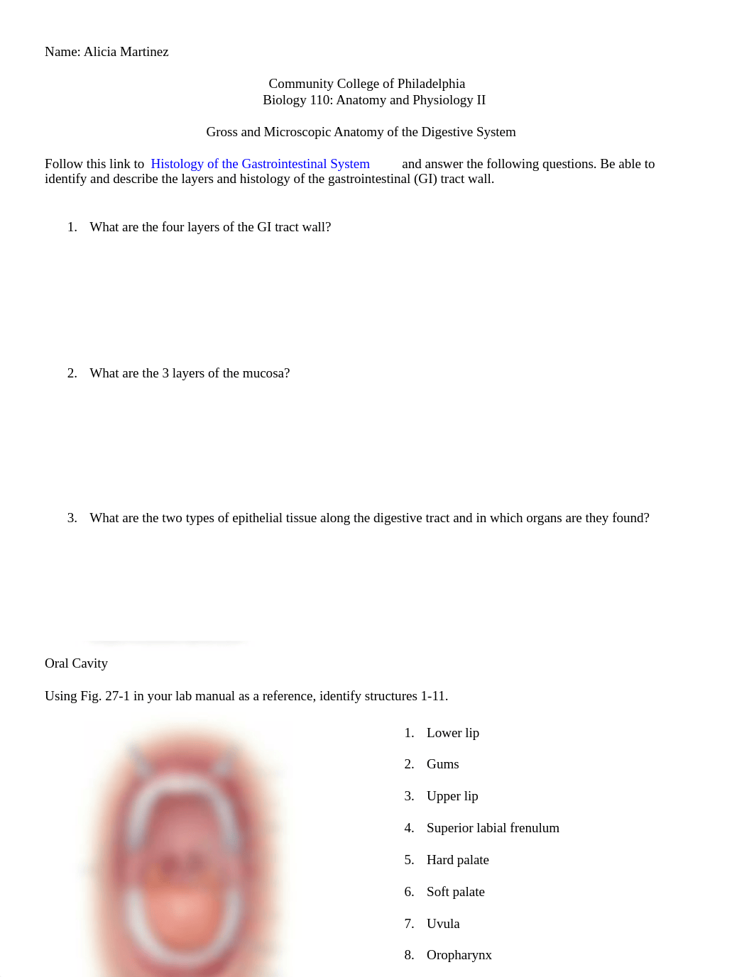 Bio 110 Online Anatomy of the Digestive System.docx_dudrv4zig6r_page1