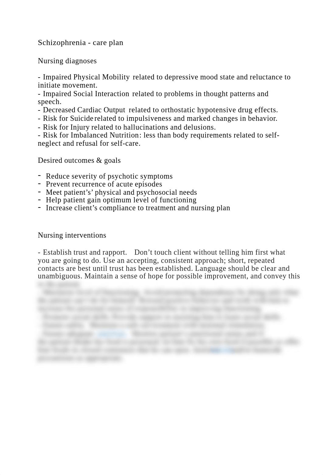 Schizophrenia - care plan.pdf_due9lbb6tva_page1