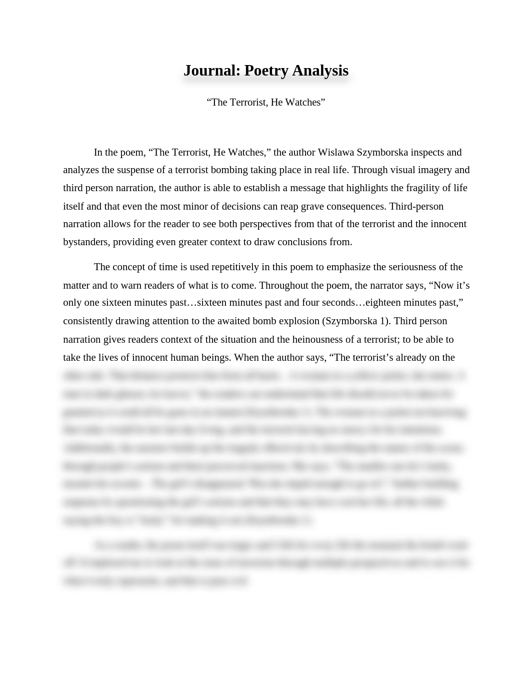 Journal - Poetry Analysis - The Terrorist He Watches.docx_dueh7je7k89_page1