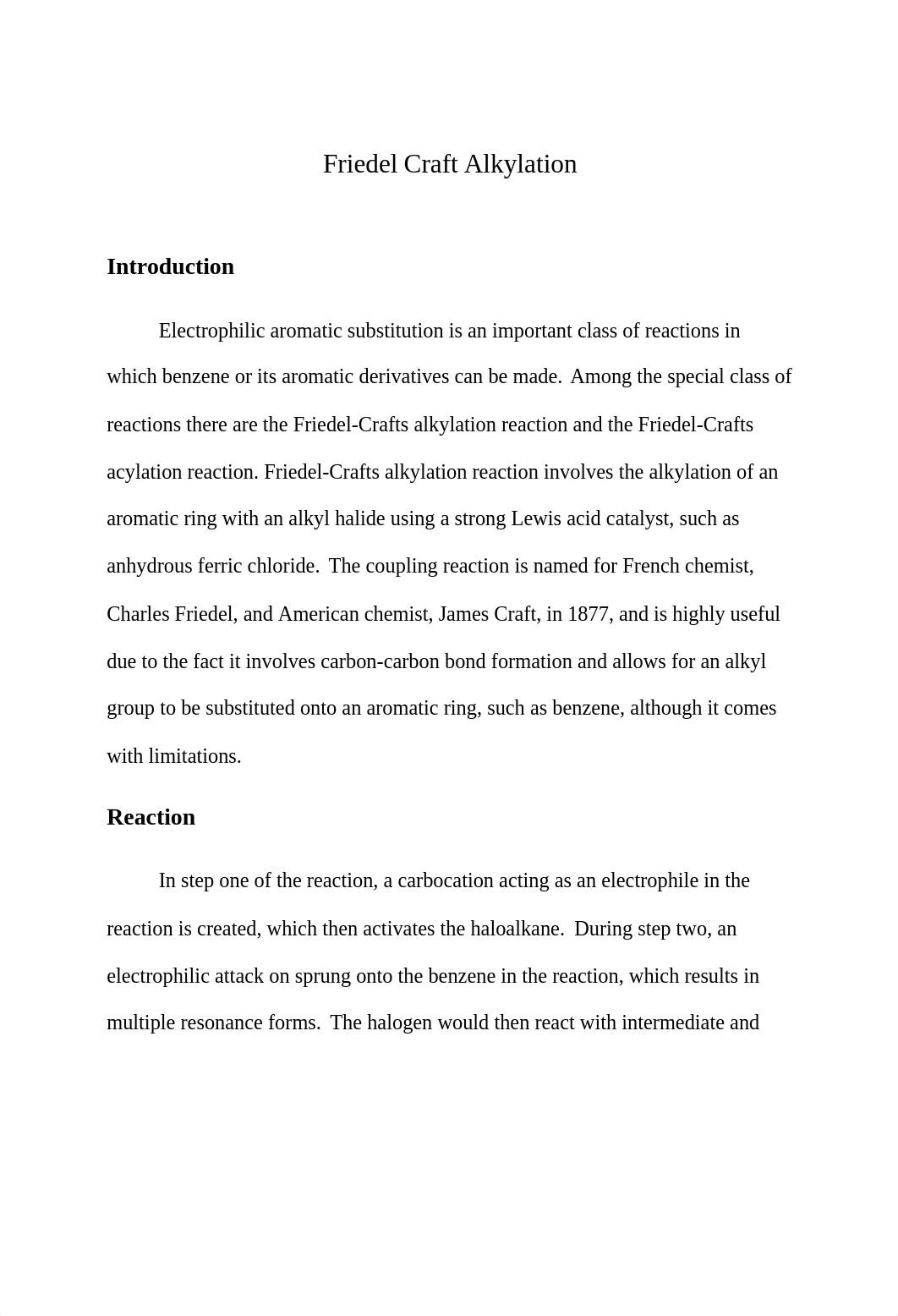 Friedel Craft Alkylation.docx_duejnq2sszk_page1