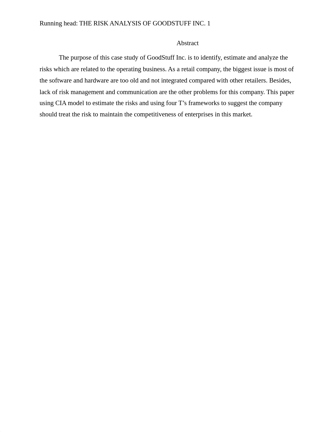 The Risk Analysis of GoodStuff Inc-Qi Jiang.docx_dueyetq2ymz_page1