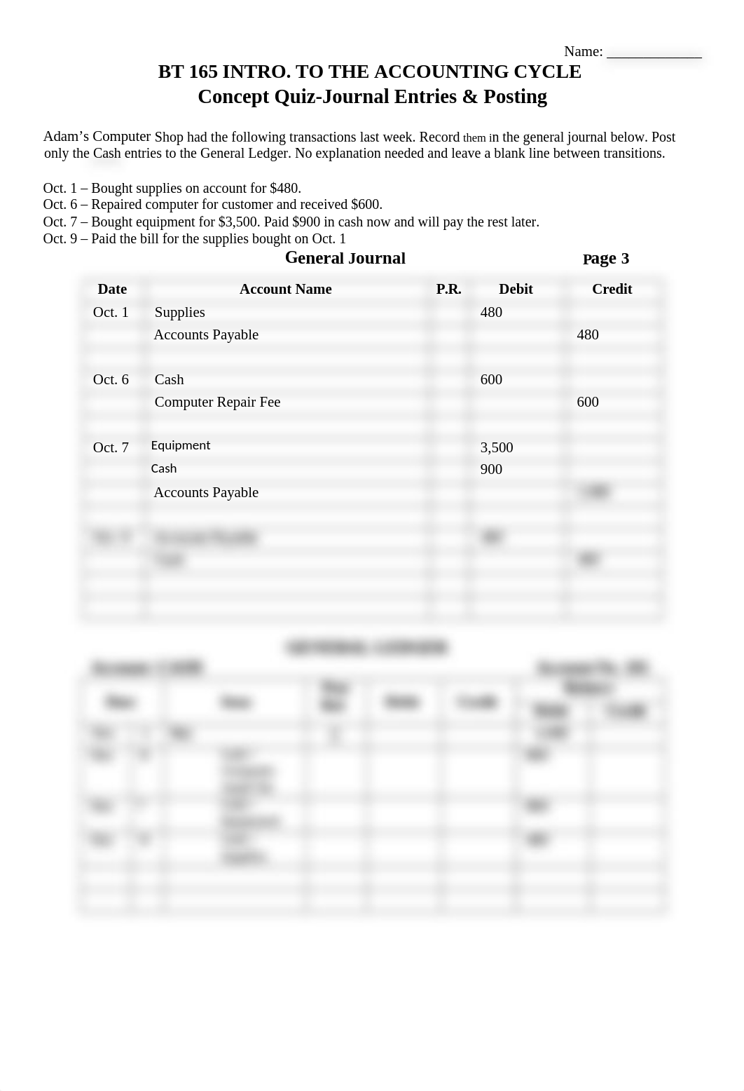 BT 165 Week 2 Assignemnt Quiz Journalizing and Posting Concept Quiz.docx_duf2reamwdy_page1