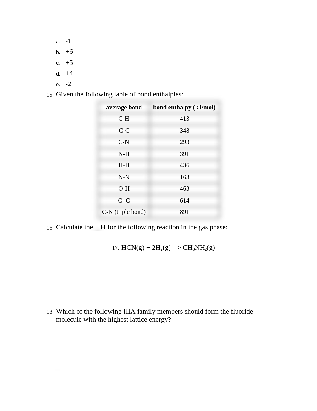 Questions from Previous Chemistry 115 Exams Chemical Bonding_duf67d0qp76_page4