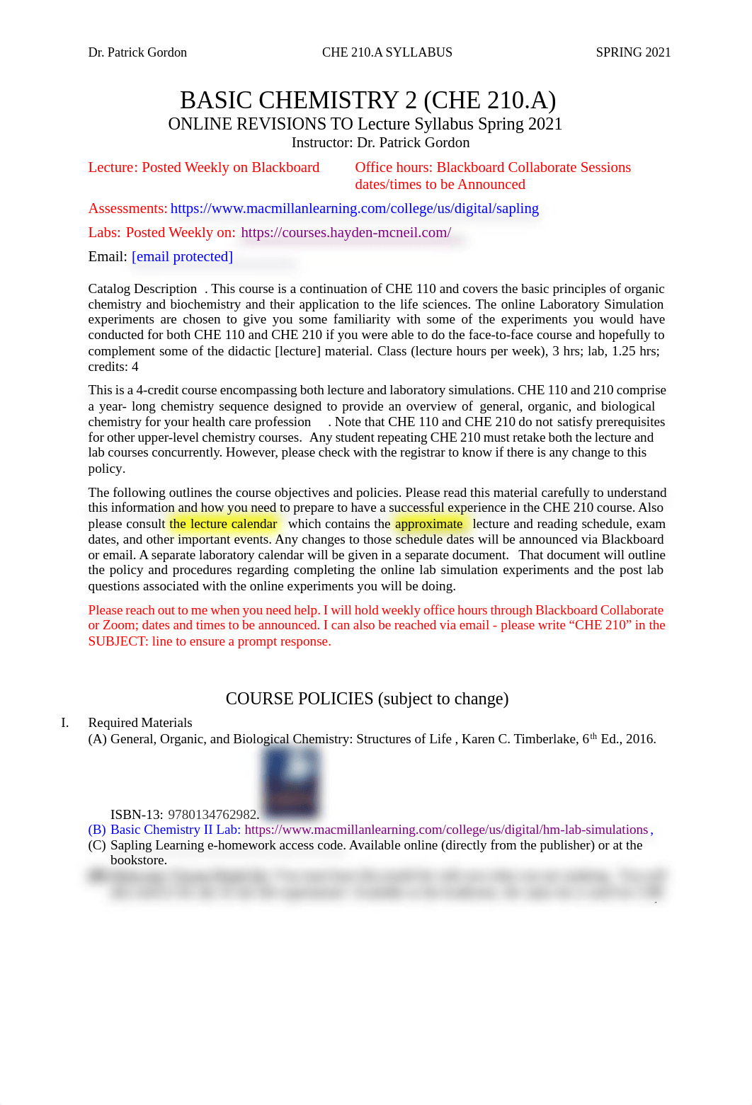 PROFESSOR GORDON SPRING 2021 REVISED FOR ONLINE DELIVERY OF CHE 210 LECTURE SPRING 2021-STUDENT-1-13_duf9qlkm4wj_page1