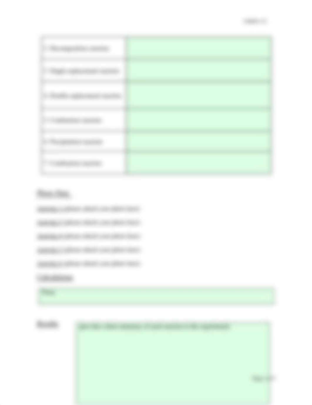 Lab Report Investigating Chemical Reactions Template.docx_dufid0haomg_page2