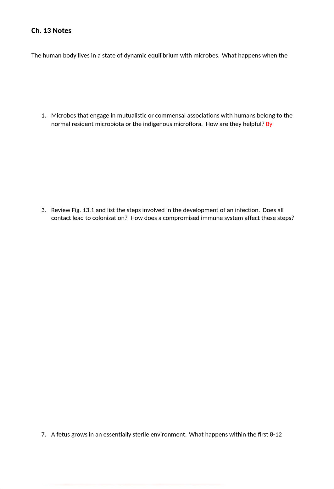 Bio 275 (2017) Chapter 13 Notes.docx_dufmkrhu99o_page1