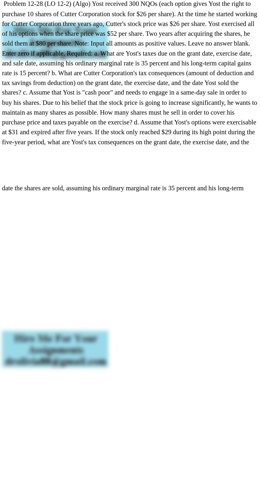 Problem 12-28 (LO 12-2) (Algo) Yost received .pdf_dufpr6poey6_page1