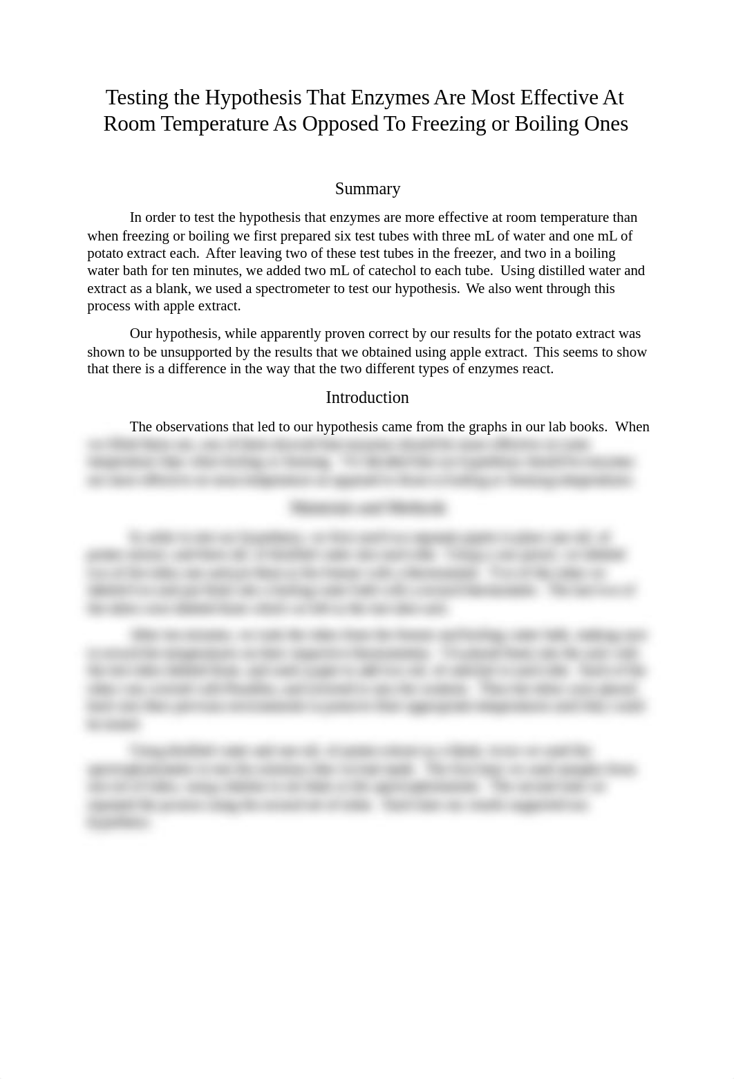 Testing the Hypothesis That Enzymes Are Most Effective In Room Temperature Solutions As Opposed To F_dufs9wyrf9c_page1