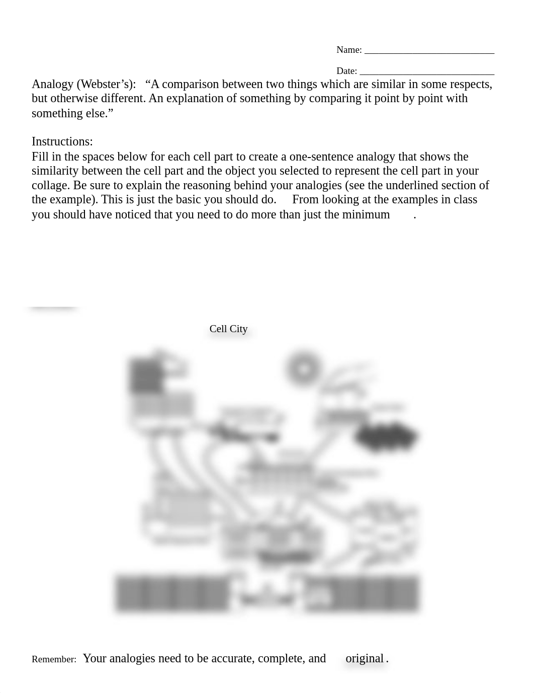 Kami Export - Amaree Ross - Cell City Analogy Worksheet.docx.pdf_dufyli2tzat_page1