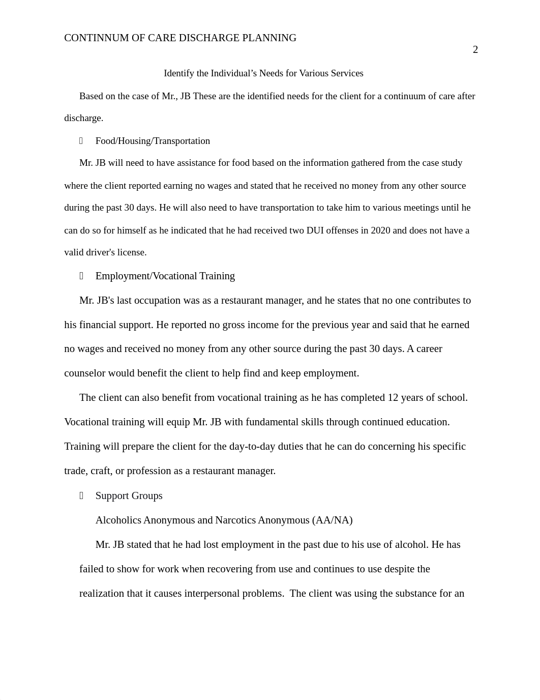 CONTINNUM OF CARE DISCHARGE PLAN  SEND.docx_dug0sy1cwku_page2