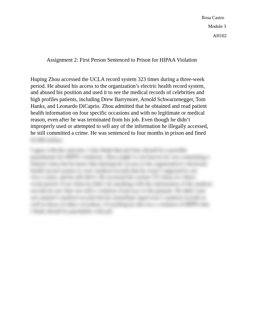 Assignment 2.. First Person Sentenced to Prison for HIPAA Violation.docx_duga1ysv9yy_page1