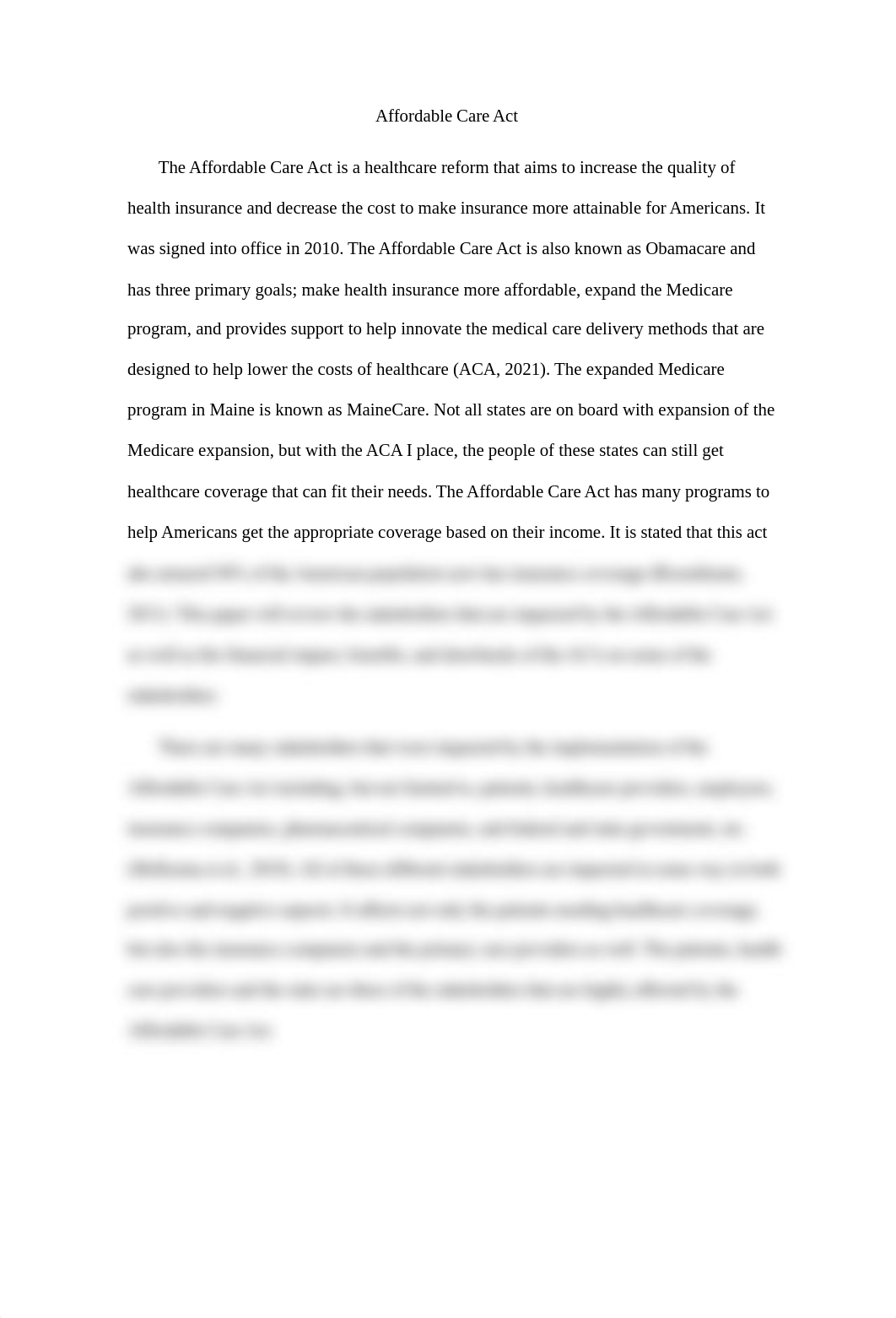 Stakeholders and the Affordable Care Act.docx_dugft775ndd_page2