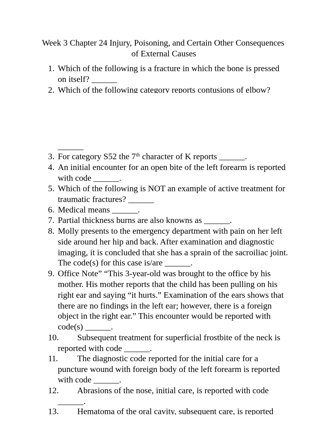 Week 3 Chapter 24 Injury Poisoning and Certain Other Consequences of External Causes.docx_dugnmqtslro_page1