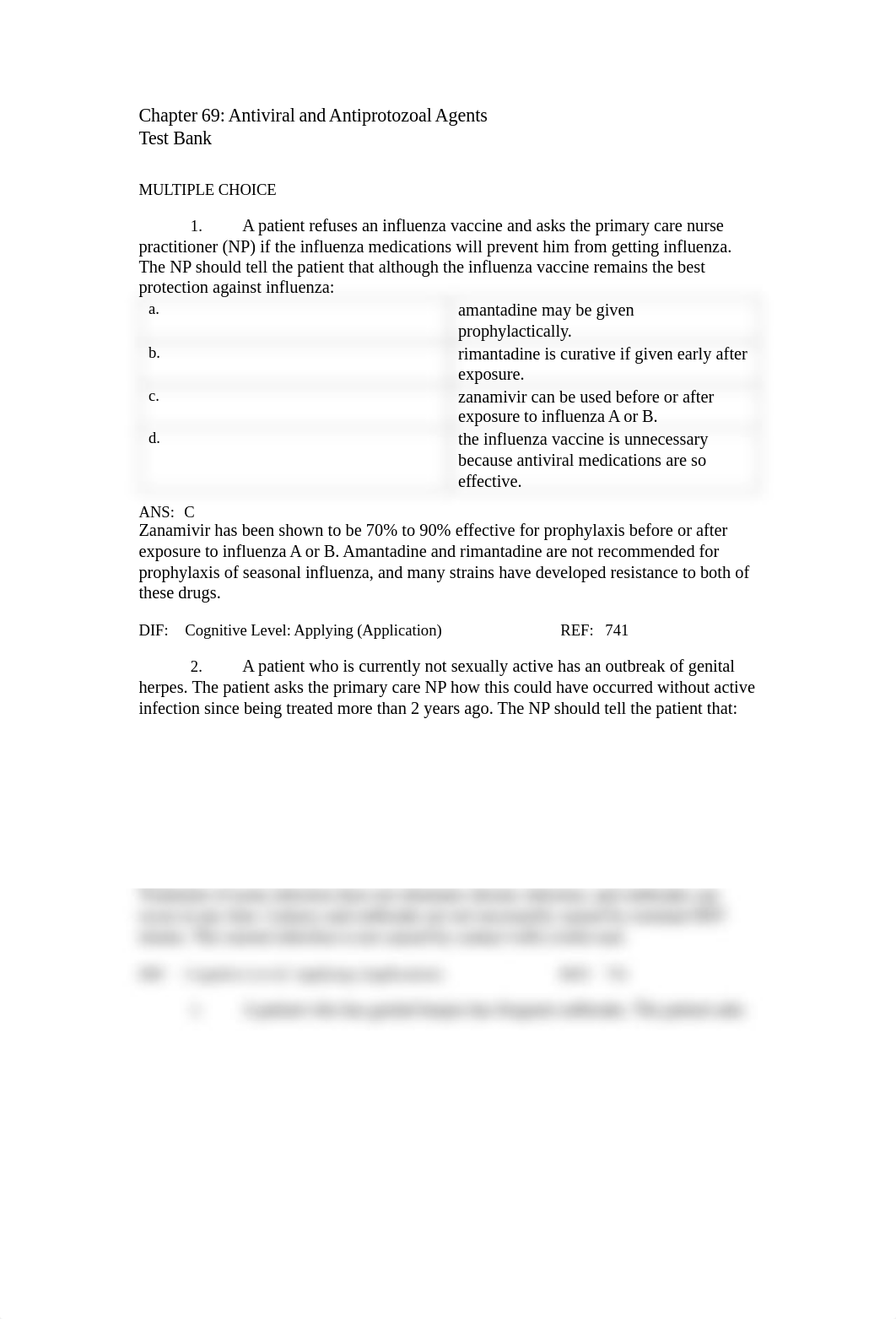 Quizz2. Pharmaco 69. Antiviral &  Antiprotozoals. .pdf_dugrdhbsto5_page1