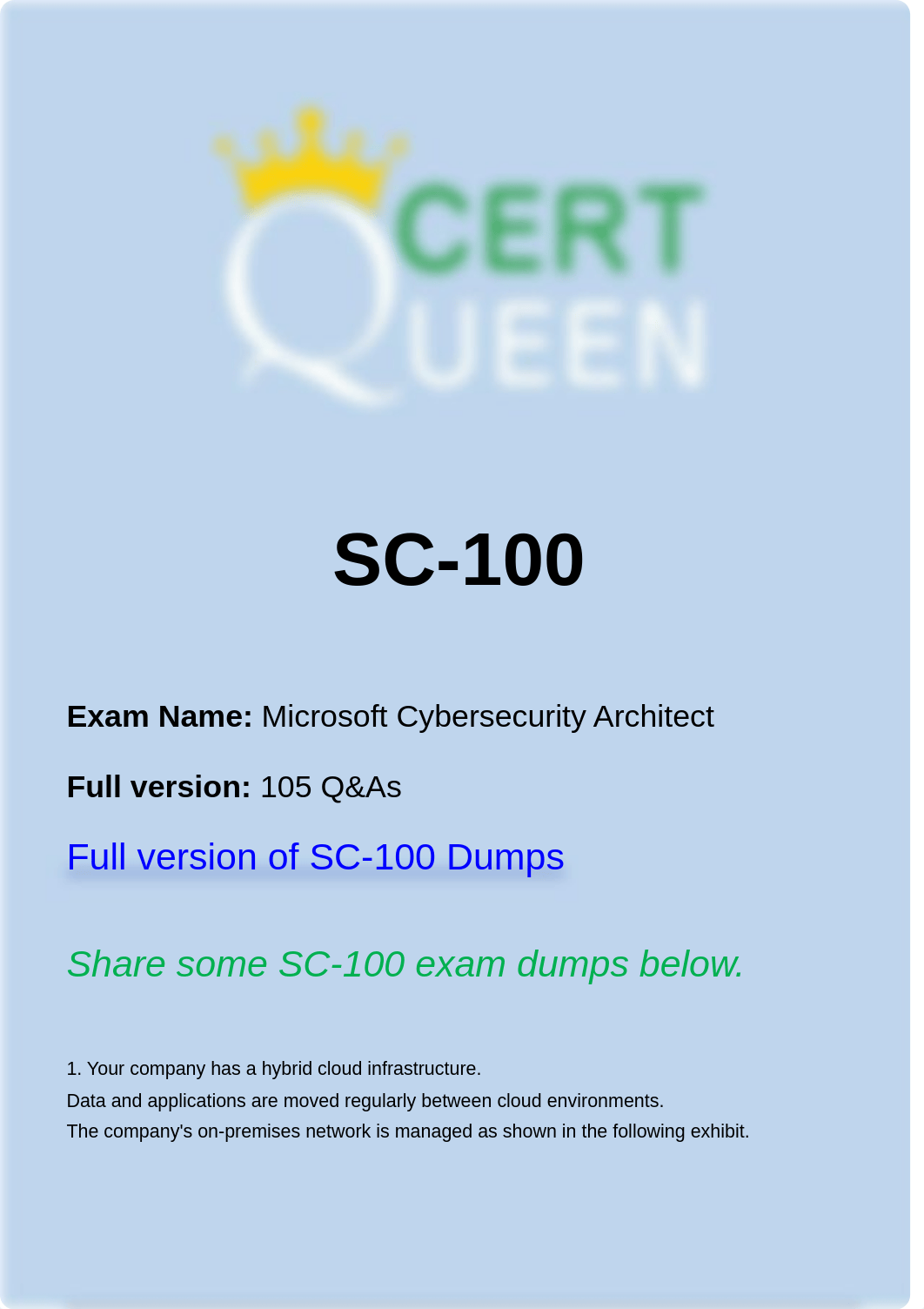 Microsoft SC-100 Exam Actual Questions.pdf_duhebhwpt3s_page1