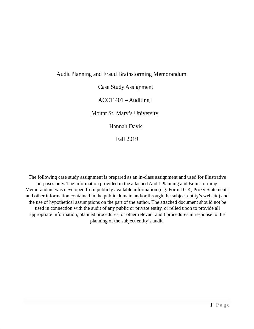 Audit Planning Memorandum HMDavis.pdf_duhey16vmhq_page1