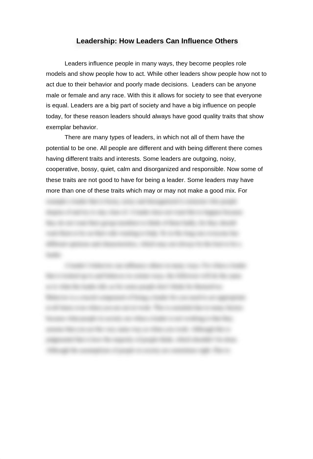 How Leaders Can Infleunce Others essay.doc_duhwq5j733r_page1