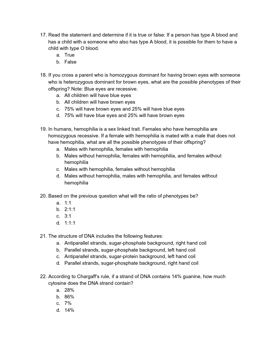 BIO101 Mock Exam 1- test 3_duhydf0034o_page4