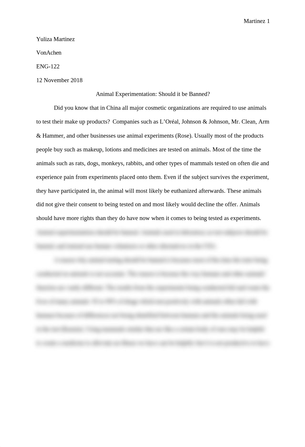 1st Draft on Animal Testing Should be Banned.docx_dui1ggifdes_page1