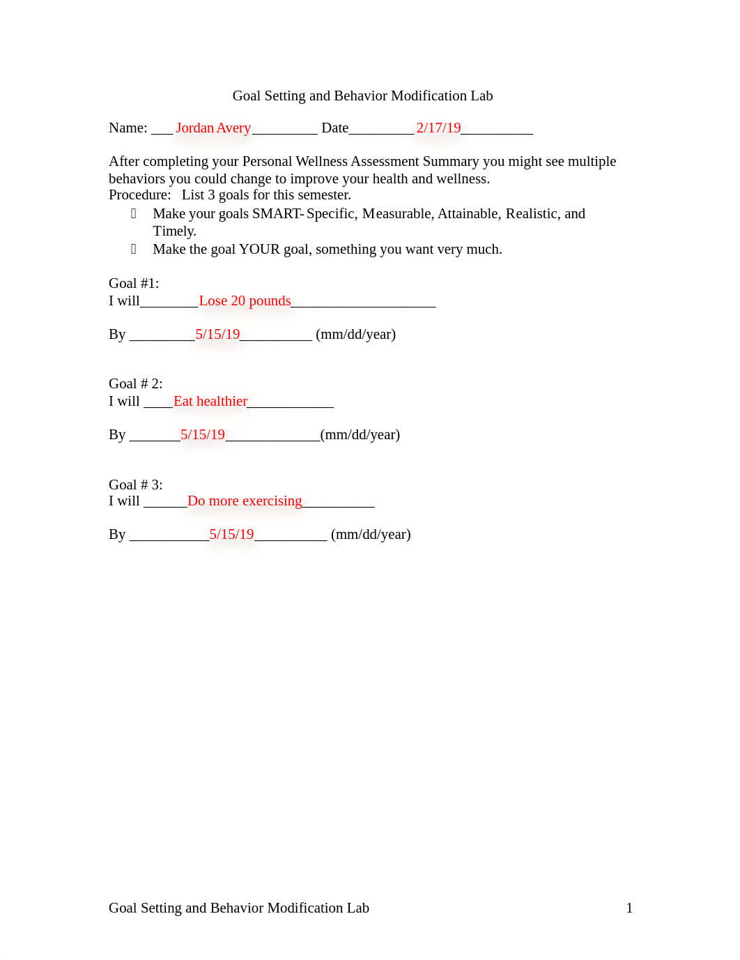 Goal Setting and Behavior Modification Lab JORDAN AVERY.doc_dui33bw3wpj_page1