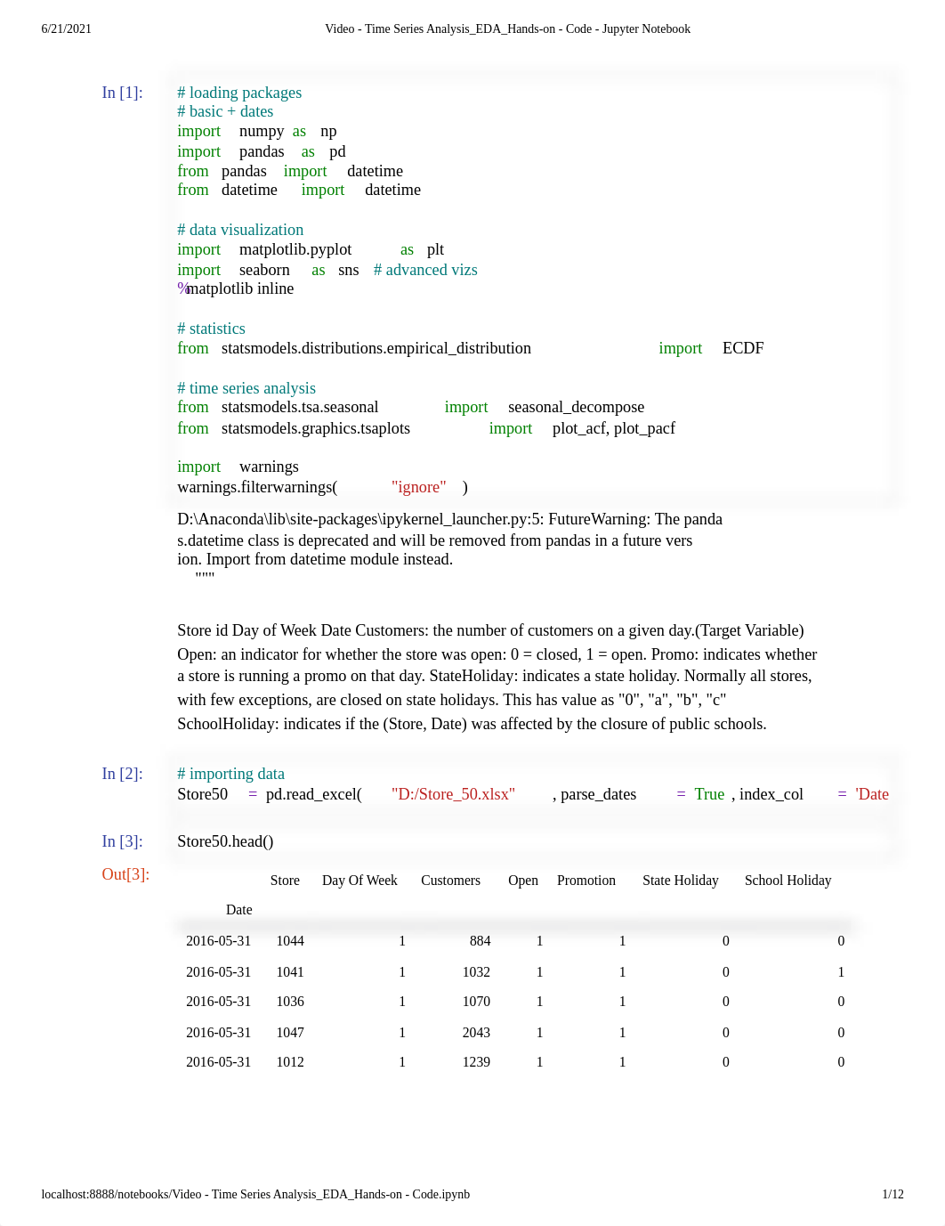 Video - Time Series Analysis_EDA_Hands-on - Code - Jupyter Notebook.pdf_dui4v1v18q0_page1