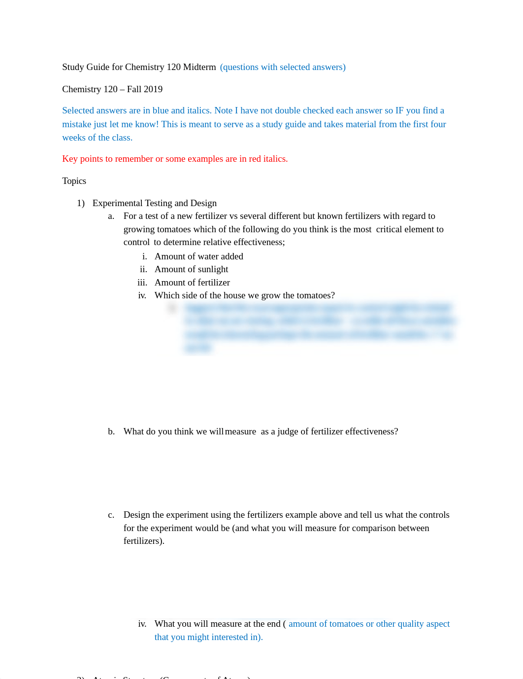 Study Guide  for Chem 120 Midterm - with Selected Answers Fall 2019-2.docx_duibjlnvb03_page1