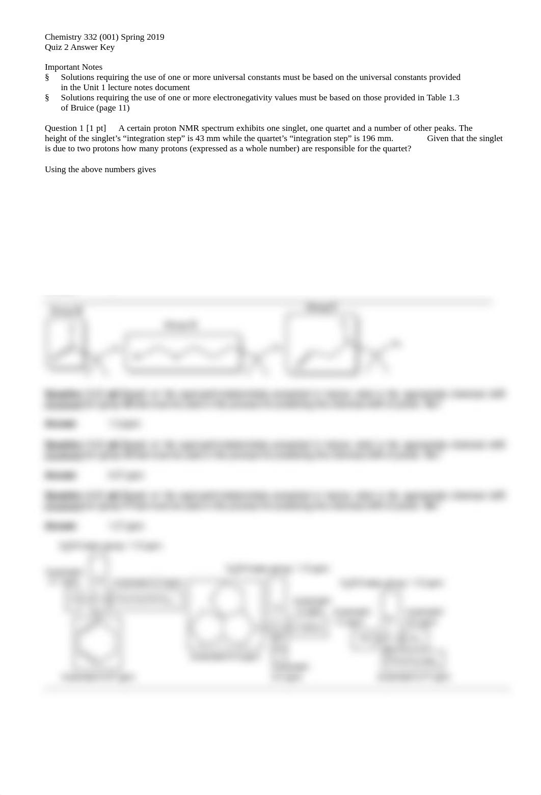 CH 332 (S19) Quiz 2 answer key.pdf_duiors4xl6y_page1