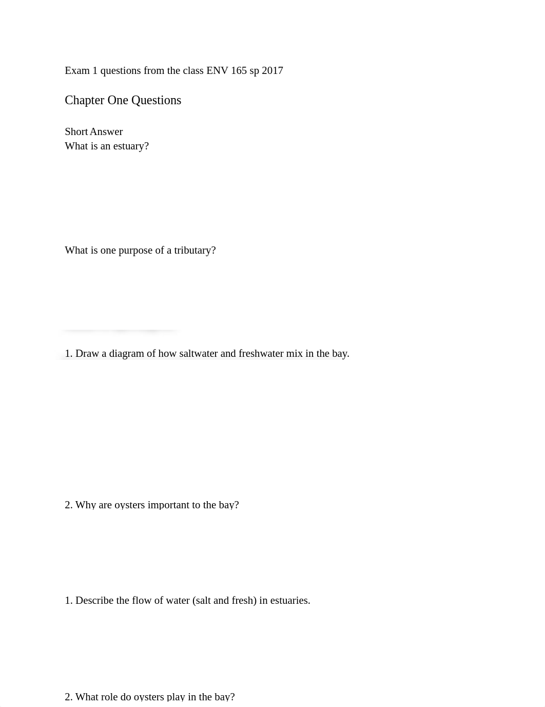 Questions Exam 1 from the class v3-1_duispvmfl5n_page1