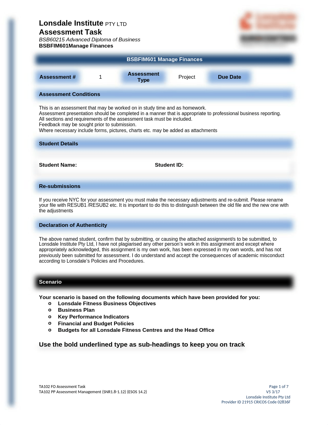 BSBFIM601 Assessment 1 - Project - 2017 (1).docx_duj3g1kr687_page1