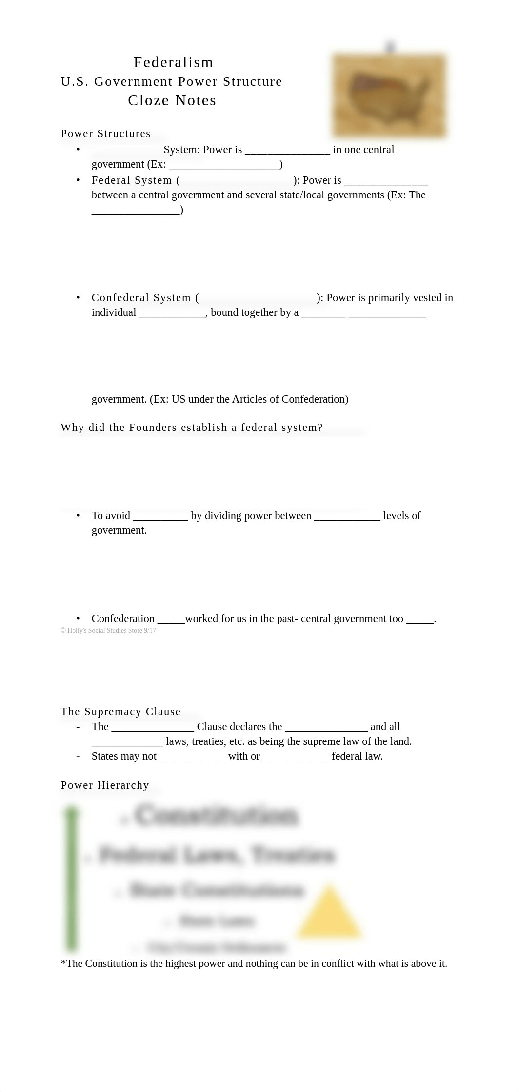 Federalism Cloze Notes (Fonts).pdf_duj7mod2375_page1