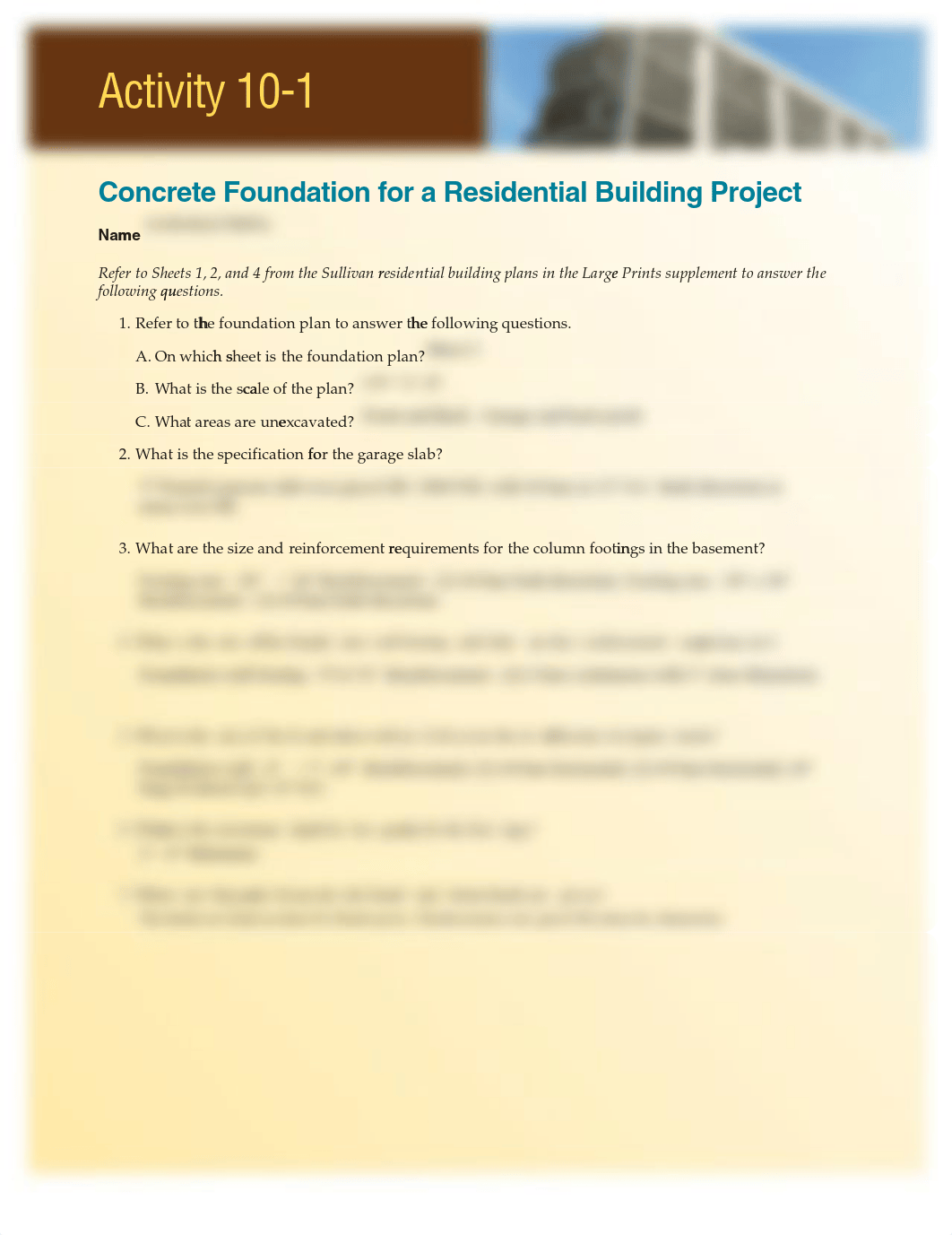 10-1: Concrete Foundation for a Residential Building Project - PDF Form Fields.pdf_dujbe07fd3d_page1