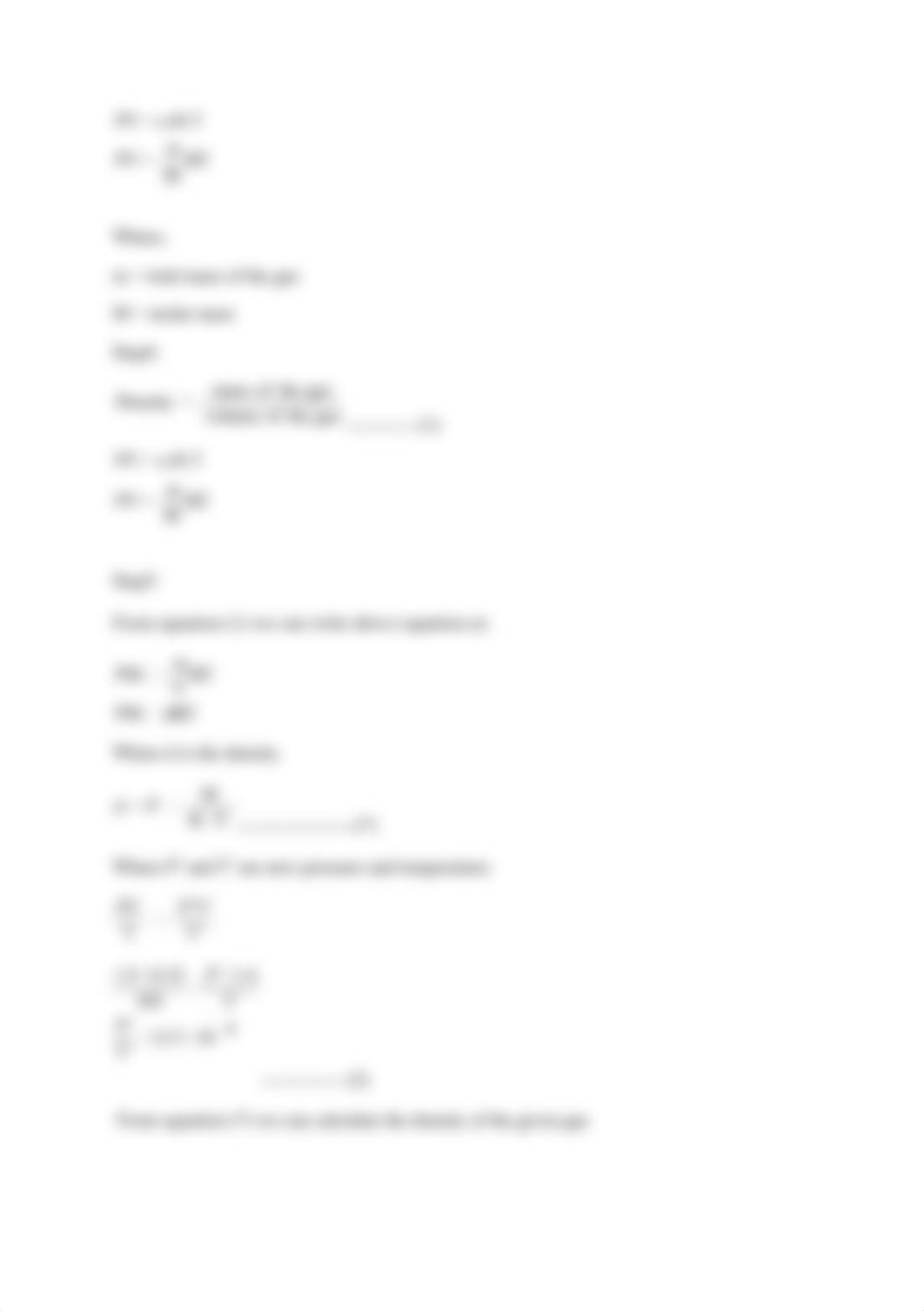 A quantity of COCO gas occupies a volume of 0.32 LL at 1.9 atmatm and 303 KK . The pressure of the g_dujbryf51mr_page2