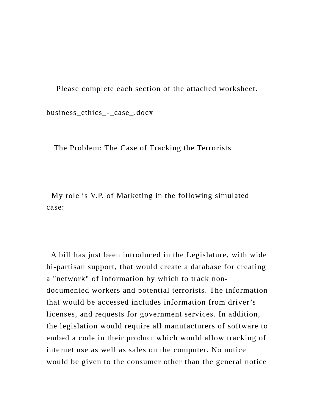 Please complete each section of the attached worksheet.   .docx_dujwk66ciai_page2