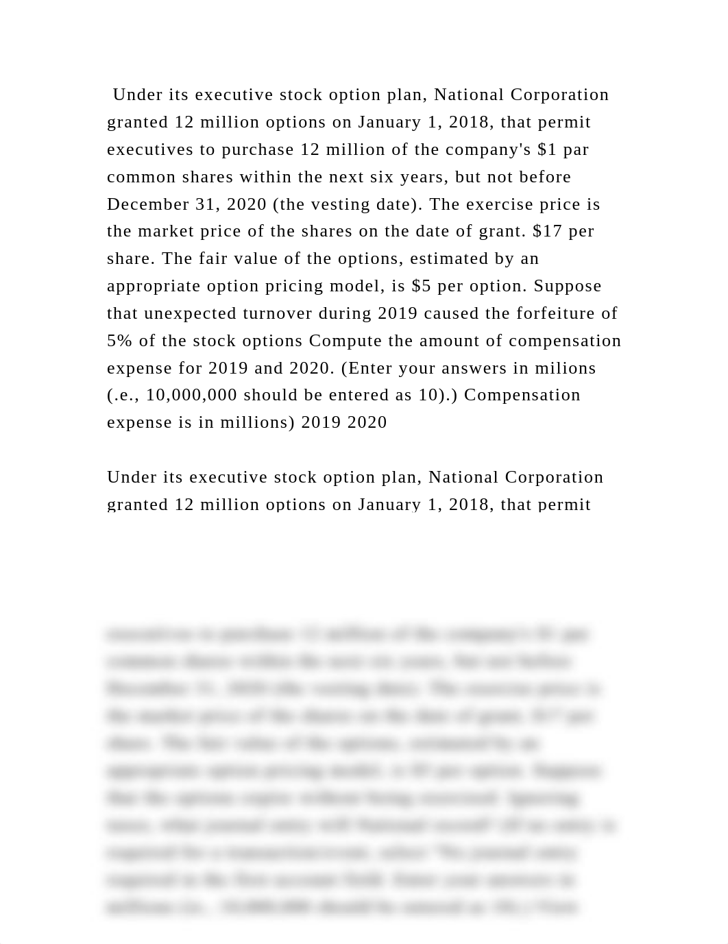 Under its executive stock option plan, National Corporation granted 1.docx_dujyq7w0ggx_page2