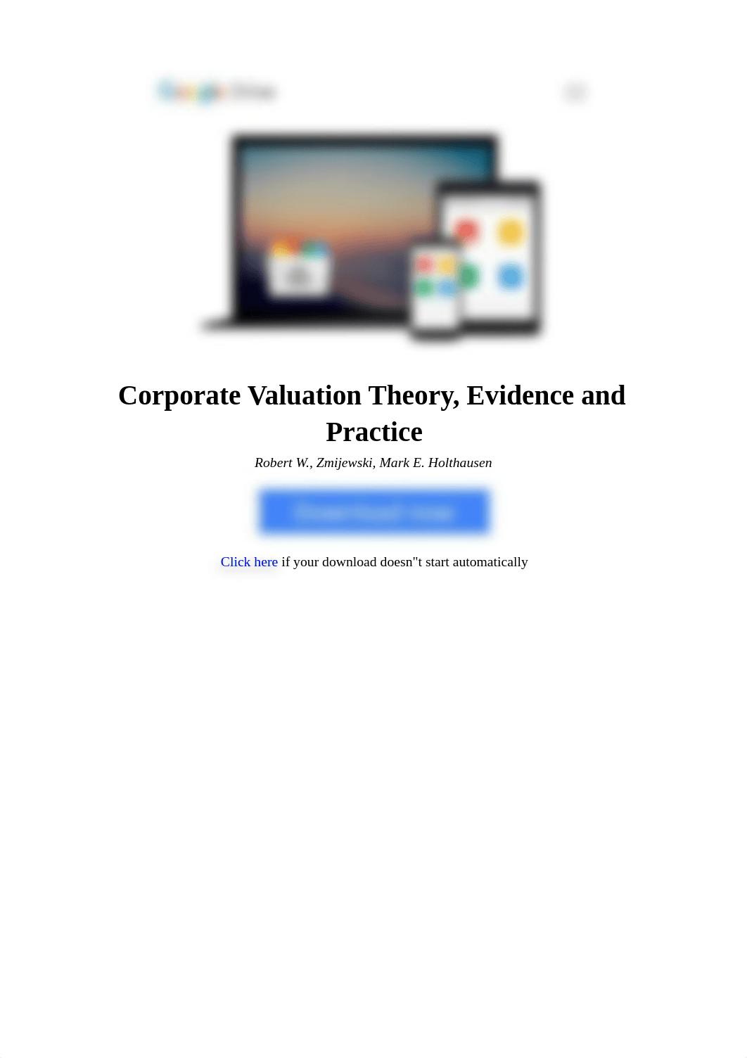 corporate-valuation-theory-evidence-and-practice-by-robert-w-zmijewski-mark-e-holthausen-1618530364._duk4erc9wl0_page1