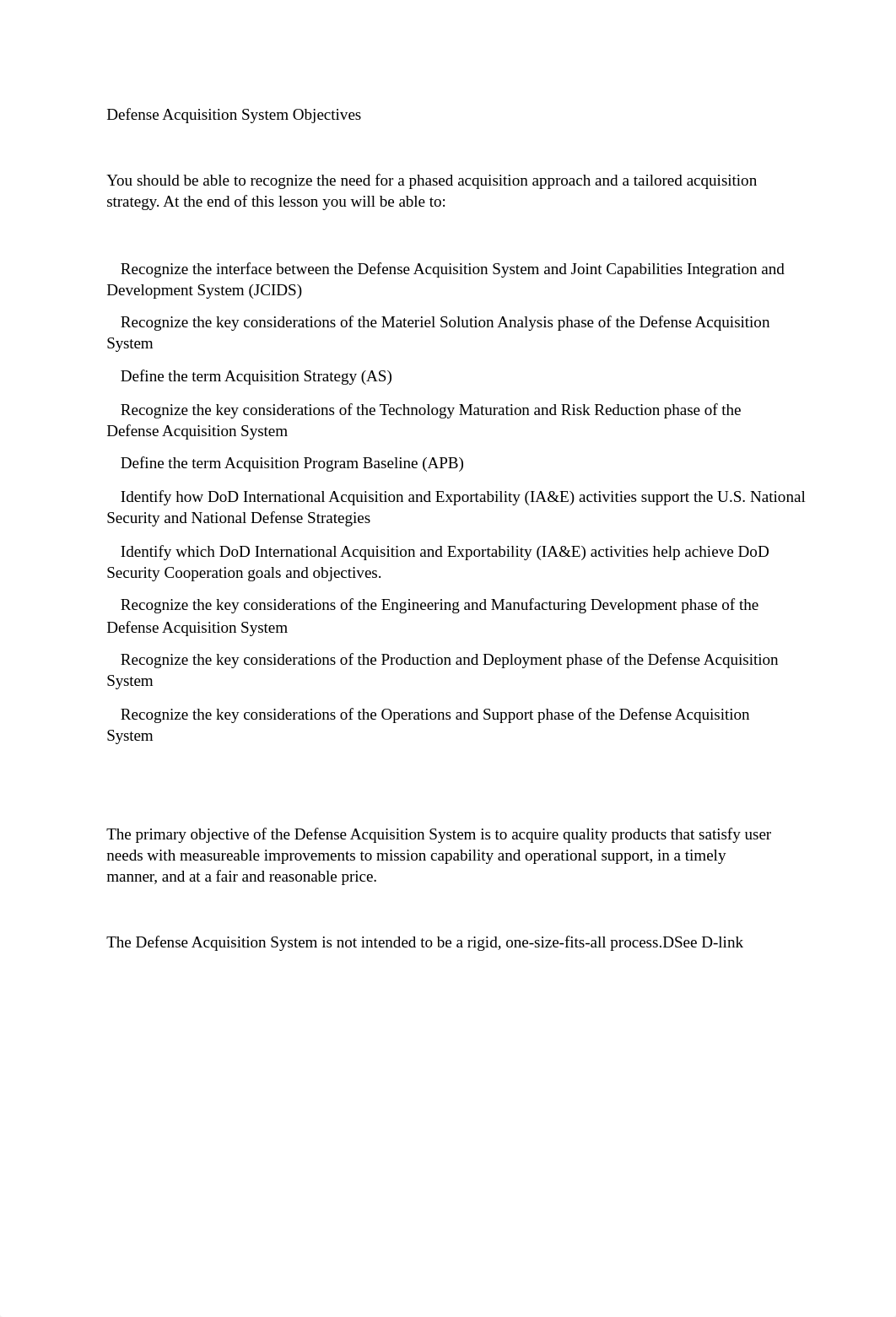 Defense Acquisition System Objectives Module 4.docx_duk91u0zcf6_page1