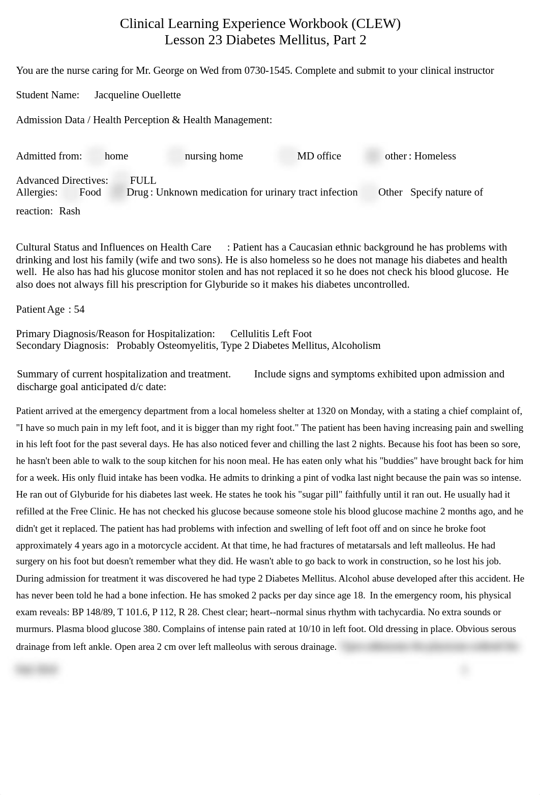 Short Clew Lesson 23, Diabetes part 2- JO.docx_dukaizpi9uj_page1