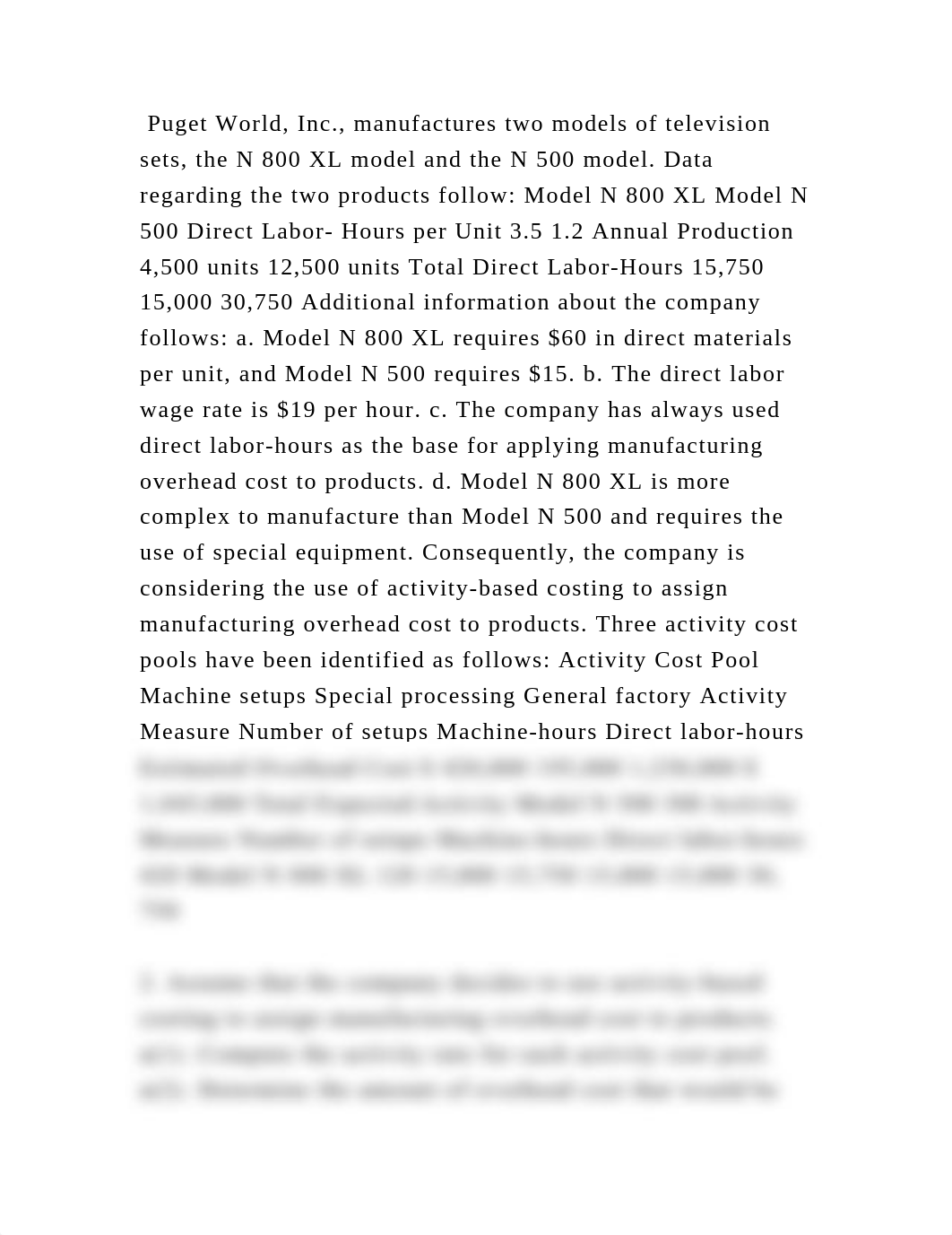 Puget World, Inc., manufactures two models of television sets, the N .docx_duknk3dfzvt_page2