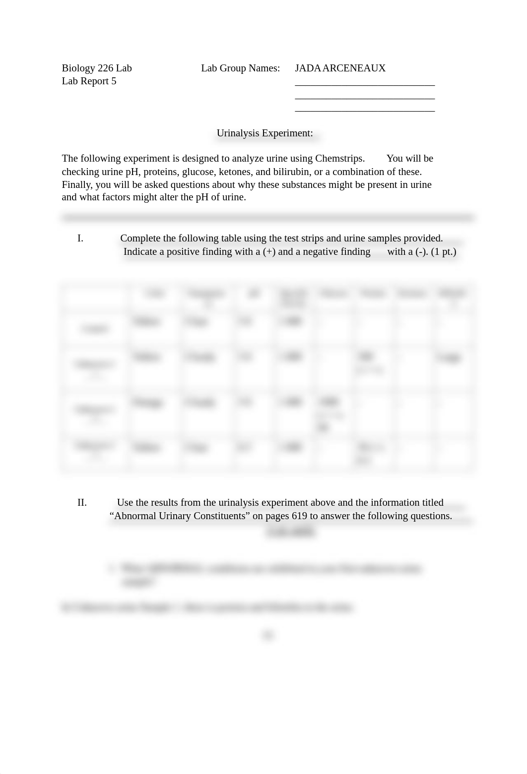 Biology 226 Urinalysis Lab Report.pdf_duld8rr1cjl_page1