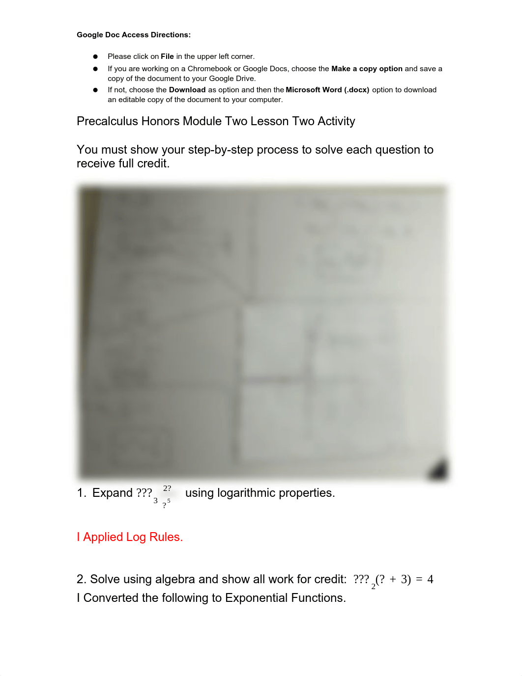 Copy of Precalculus Honors Module Two Lesson Two Activity (1).pdf_dulgyq54vtx_page1