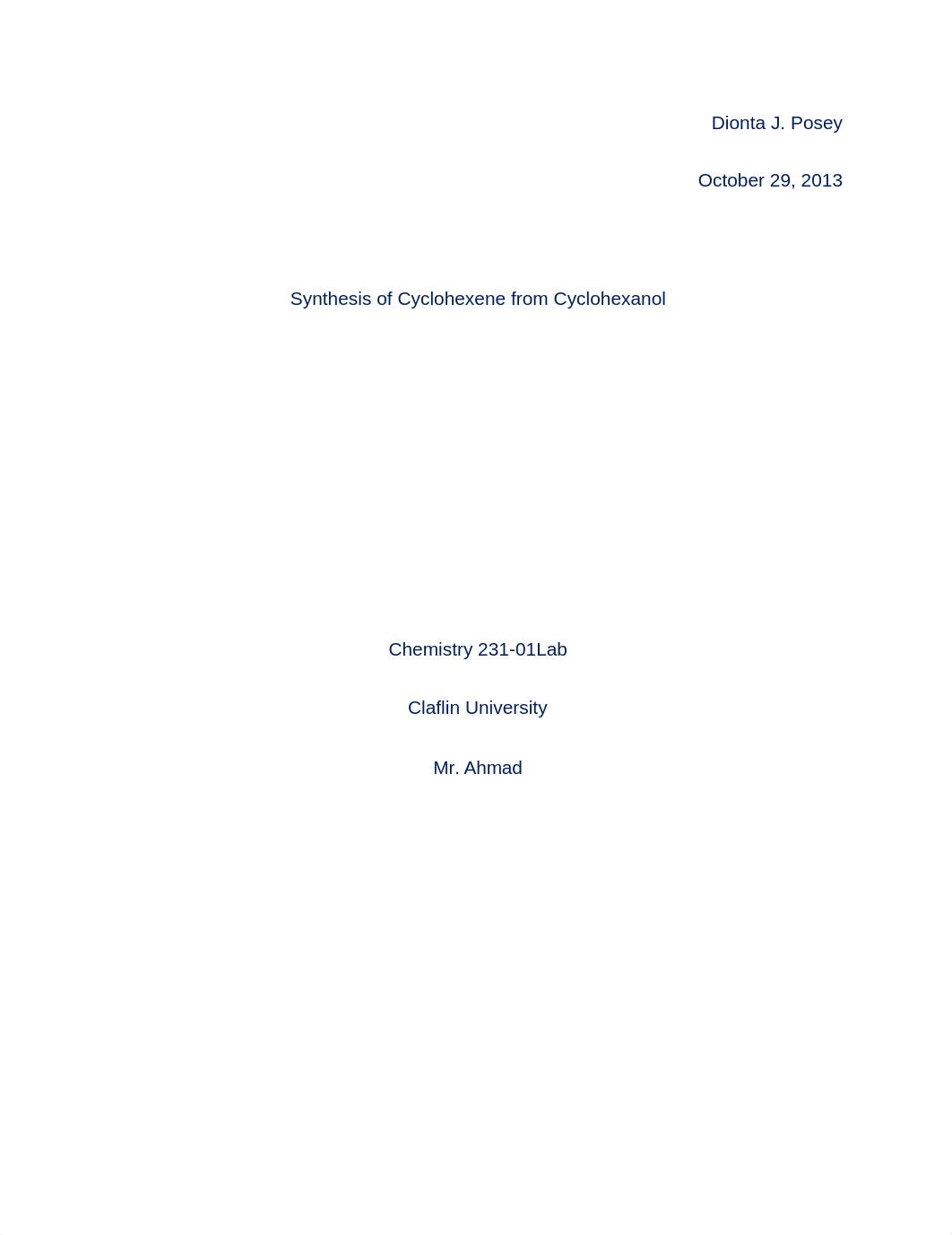 synthesis of cyclohexene_dun1s7y6io9_page1