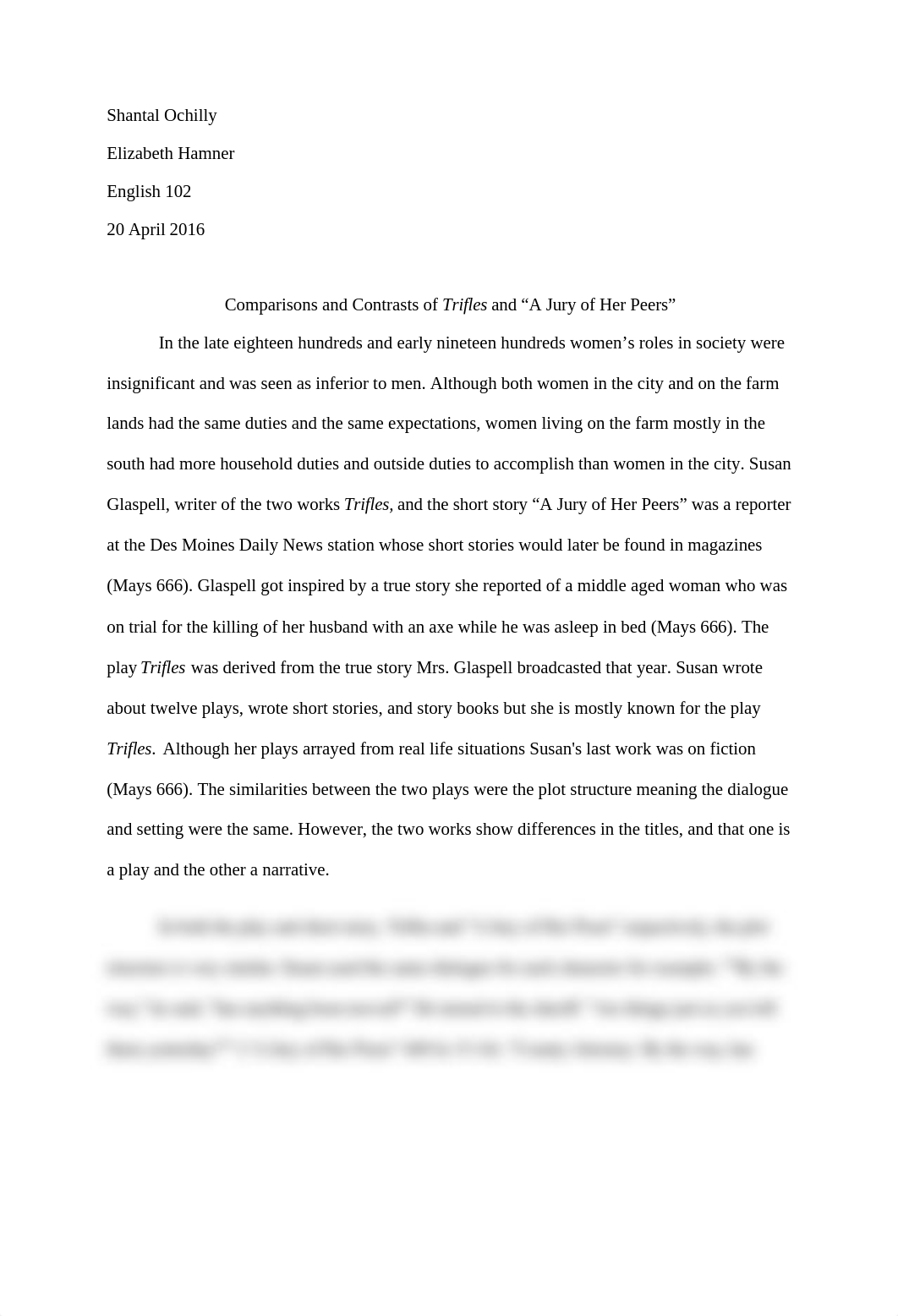 Comparisons and Contrast of Trifles and A Jury of Her Peers.docx_dun32lm3tvj_page1