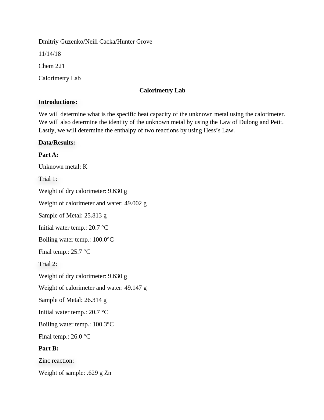 Lab Report Calorimetry.docx_dunhjtxgd49_page1