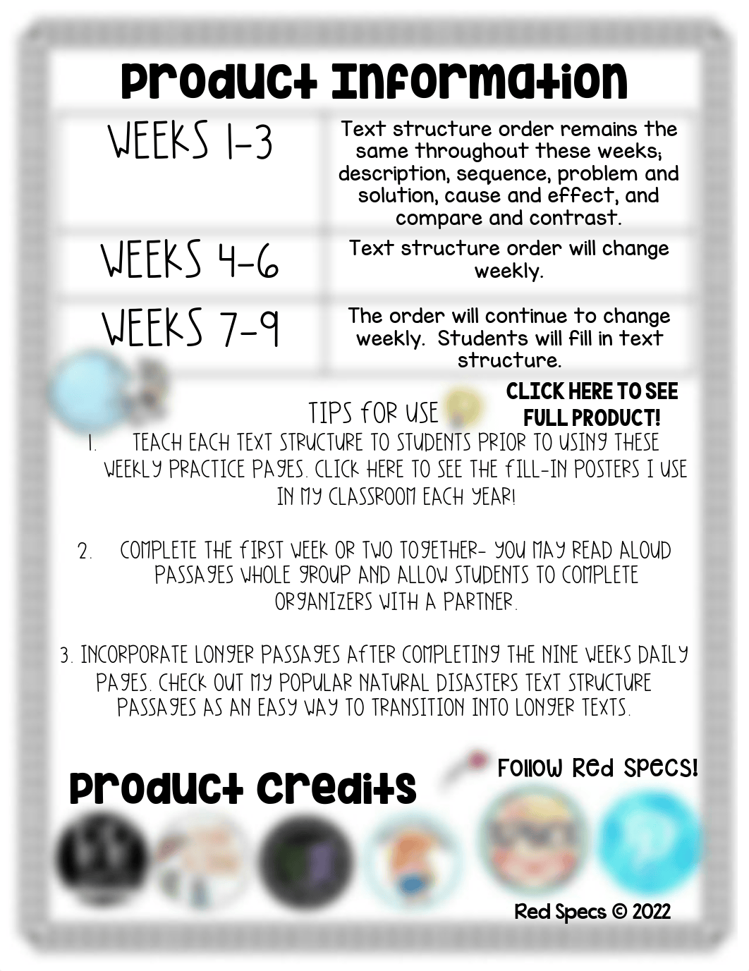 Text Structure Weekly Practice Freebie .pdf_dunougbc0tt_page1