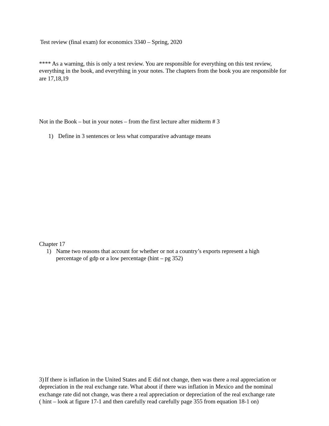 Econ 3340 - Spring, 2020 -final exam review.docx_dunryx2y7vl_page1