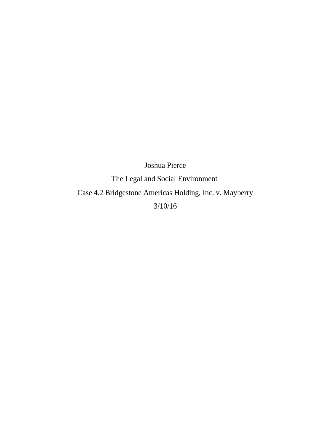 Case 4.2 Bridgestone Americas Holding, Inc. v. Mayberry_duntw42wp37_page1