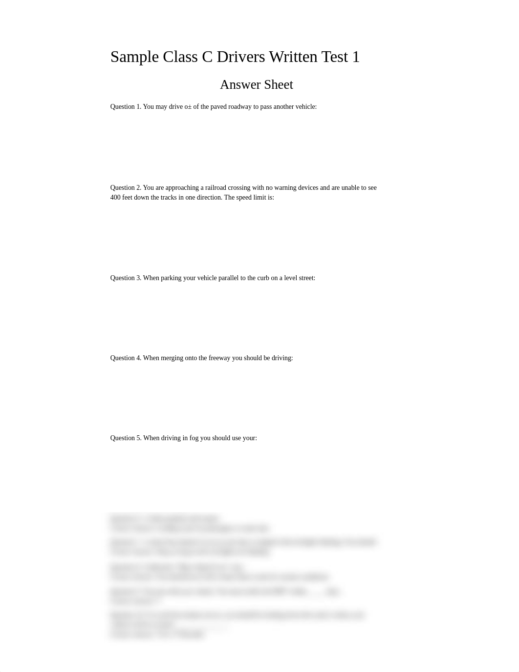Sample Class C Drivers Written Test 1.pdf_duo2trfiv0b_page1